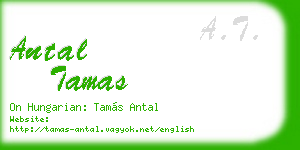 antal tamas business card