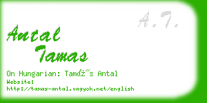 antal tamas business card
